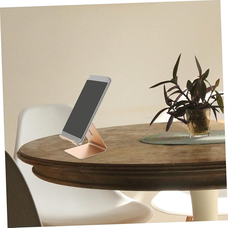 2Pcs Adjustable Aluminum Alloy Phone Stand Holder for Smartphones and Tablets Portable Desktop Bracket - Image 3